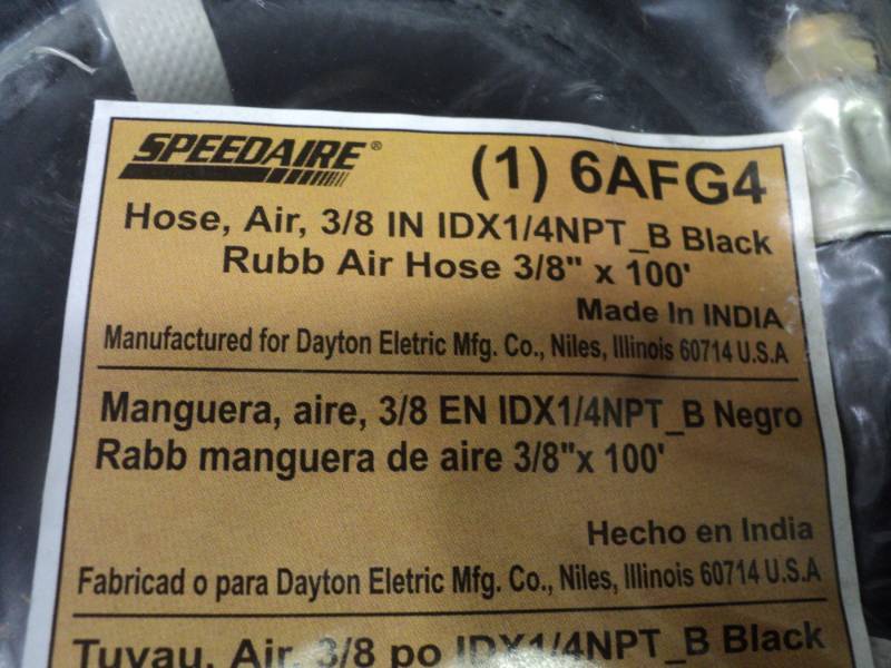 lot 402 image: Speedaire 38 Pheumatic Hose - 100...