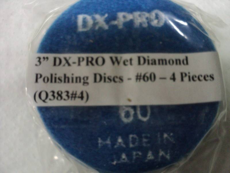 lot 422 image: 3 DX-PRO Wet Diamond Polishing Dis...
