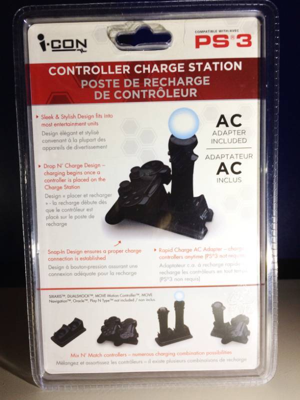 lot 5 image: NEW Icon Controller Charge Station Compatible with AVEC PS3