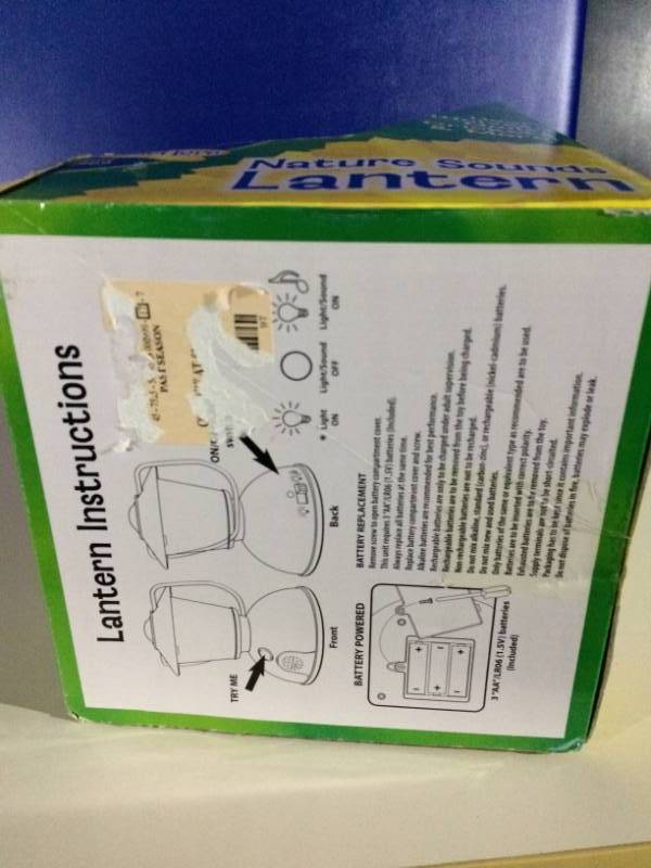 lot 13 image: NEW Insect Lore Nature Sounds Lantern Soft LED Light