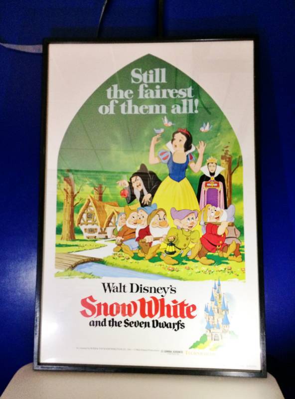 lot 5 image: Title&nbspStill the fairest of them all Walt Disneys Snow White and the 7 Dwarfs Framed Poster&nbspSize&nbsp42 x 28