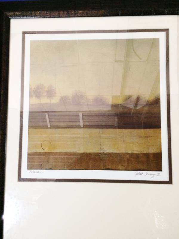 lot 6 image: Artist Signed Large Framed Print Title&nbspSilent Journey II&nbspArtist&nbspMartin&nbspSize&nbsp25 x 19 Excellent Condition