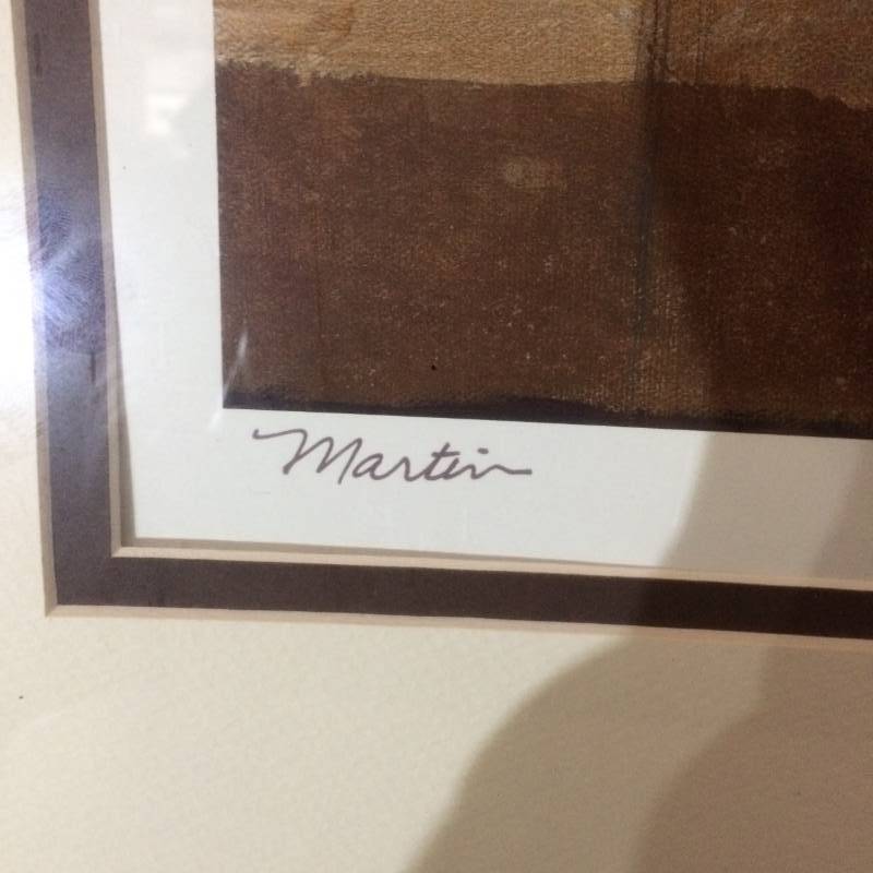 lot 7 image: Artist Signed Large Framed Print Title&nbspSilent Journey I Artist&nbspMartin&nbspSize&nbsp25 x 19 Small Chip In Frame Lower Left Side Otherwise Excellent Condition