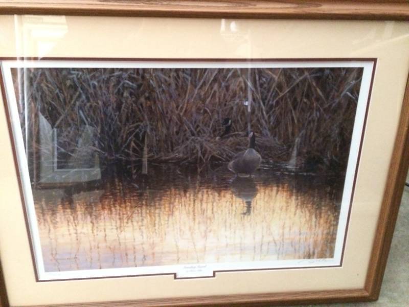 lot 12 image: Amazing Artists Proof&nbspFramed & Matted Large Print Numbered 223500 AP Pencil Signed By Artist&nbspBruce Miller&nbspTitle&nbspStanding Guard Size&nbsp26 x 34 Excellent Condition
