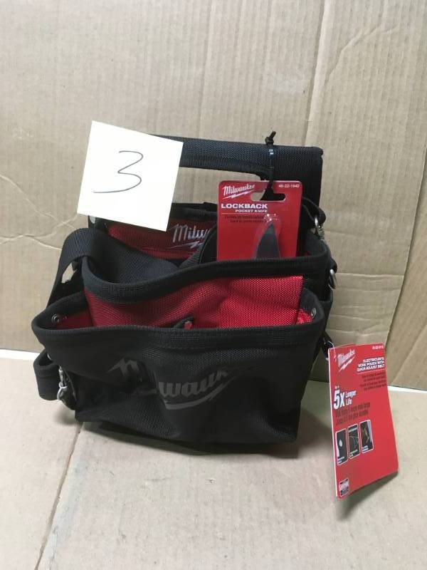 lot 3 image: Milwaukee 48-22-8112 Electricians Work Pouch