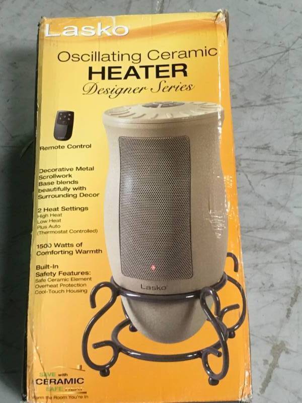 Lasko Designer Series Ceramic Heater Model 6435 Open Box In Like