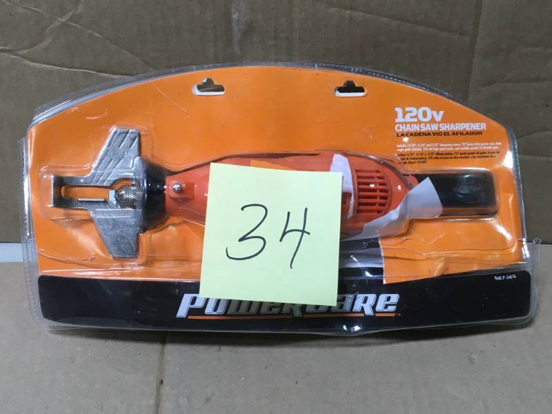 lot 34 image: Power Care Electric Chainsaw Sharpener - ECS120ACPC2 not used