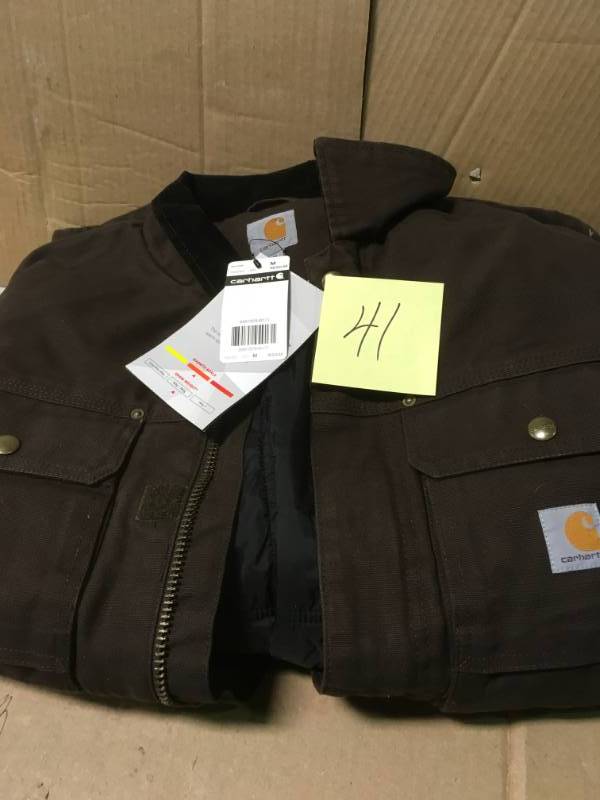 lot 41 image: Carhartt Mens Full Swing Traditional Coat - Dark Brown (M), Mens not used