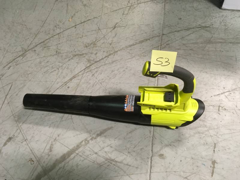 lot 53 image: Ryobi 155 MPH 300 CFM 40-Volt Lithium-Ion Cordless Jet Fan Leaf Blower - Battery and Charger Not Included used works