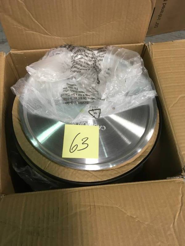 lot 63 image: RiverGrille TF2089904-RG 30Qt. Turkey Fryer open box in like new condition