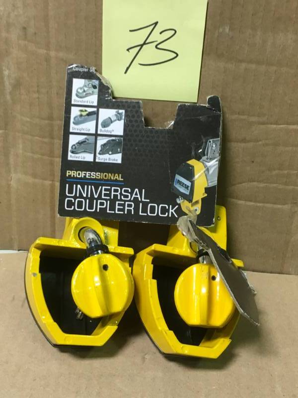 lot 73 image: Reese Towpower Professional Universal Coupler Lock not used