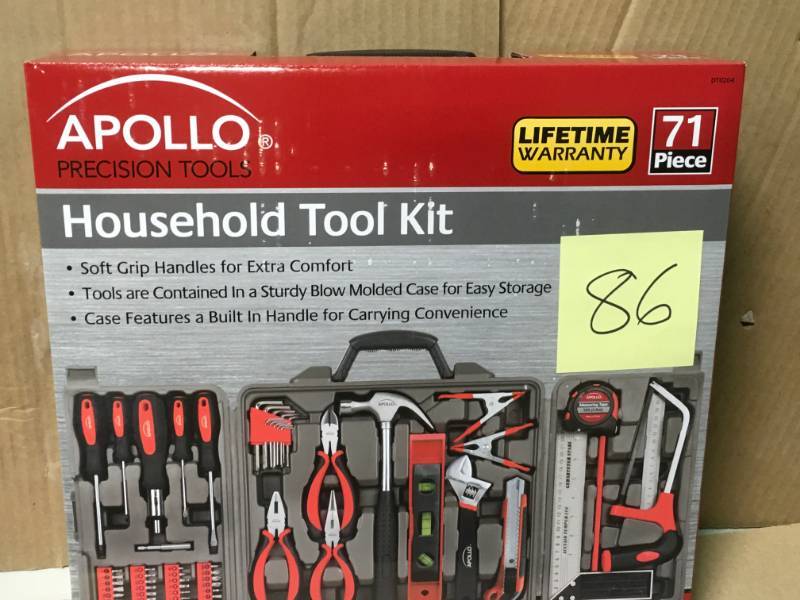 lot 86 image: Apollo Household Tool Kit (71-Piece) not used