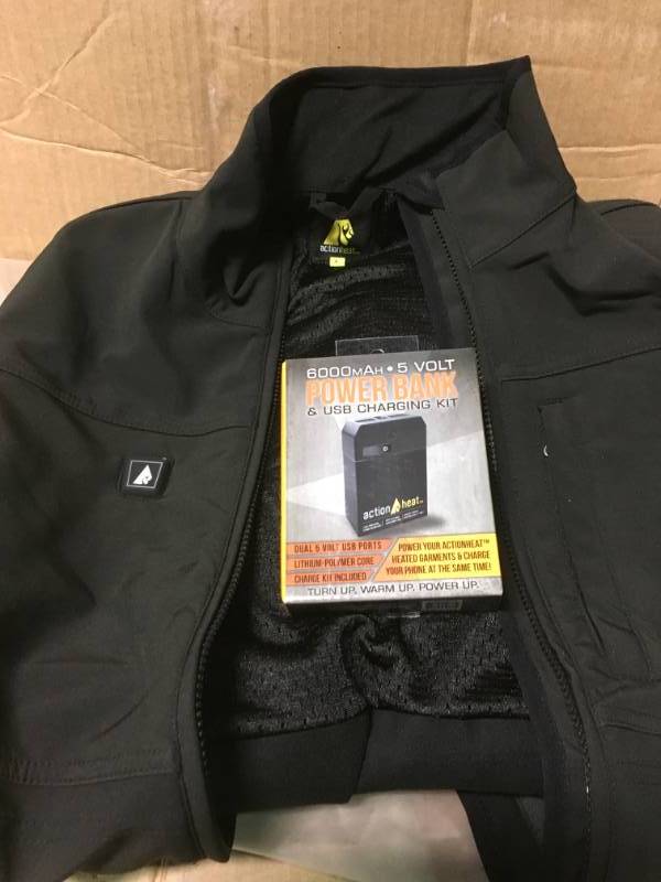 lot 87 image: ActionHeat Womens 5V Battery Heated Jacket L open box in like new condition battery and charger are not include
