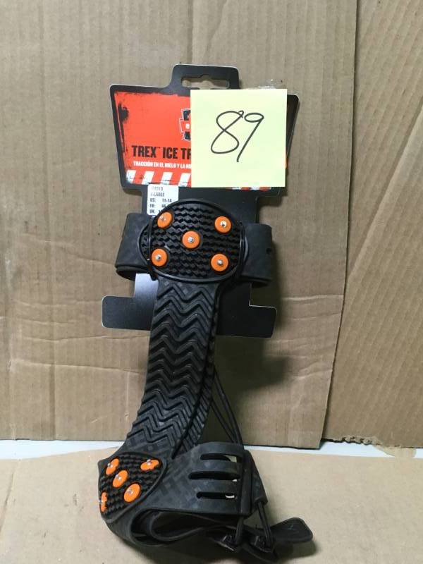 lot 89 image: Ergodyne Trex 6310 Adjustable Ice Traction Device XL not used
