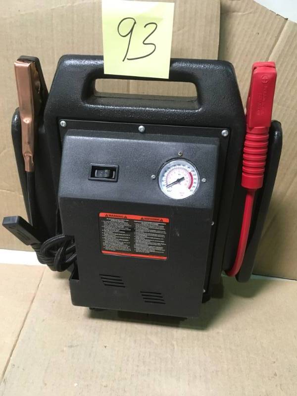 lot 93 image: NATI 7226 Speedway 4 In 1 Rechargeable Power Stationopen box in like new condition