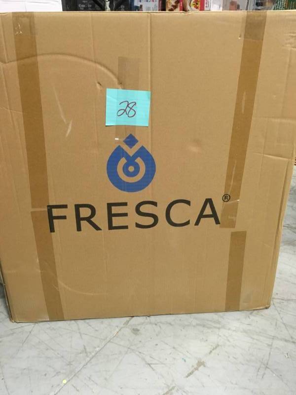 lot 28 image: Fresca Livello 30 in. Bath Vanity in White with Acrylic Vanity Top in White with White Basin open box in new condition