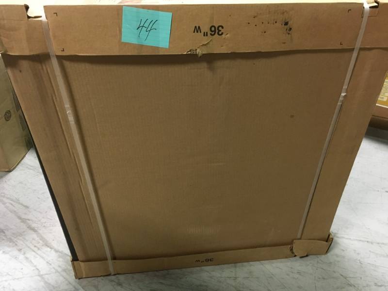 lot 44 image: Hampton Bay Shaker Assembled 36x36x12 in. Wall Kitchen Cabinet in Java not used