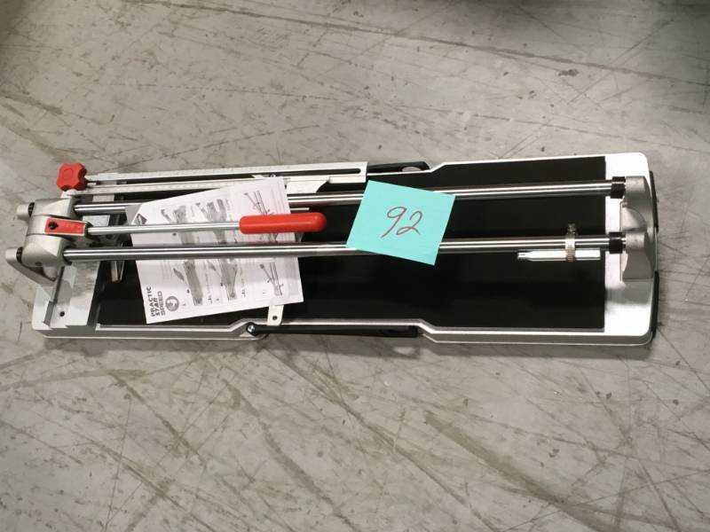 lot 92 image: Rubi 24 in. Speed Tile Cutter open box in new condition