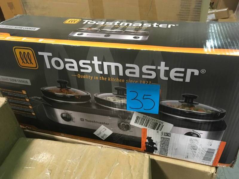 lot 35 image: Toastmaster 3 Crock Warming Tray open box in new condition