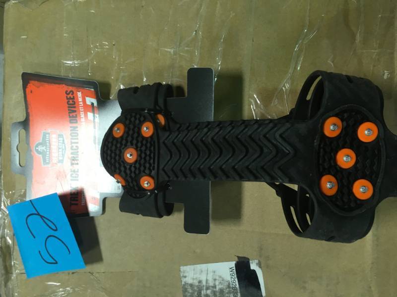 lot 52 image: Trex Large Black Adjustable Ice Traction Device open box in new condition