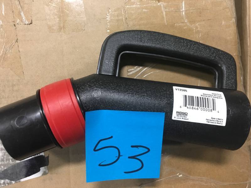 lot 53 image: RIDGID 2-12 in. Black Hose Grip open box in new condition