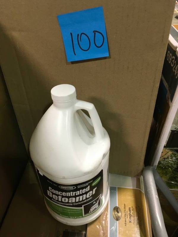 lot 100 image: 1 Gal. Carpet Defoamer Concentrated open box in new condition