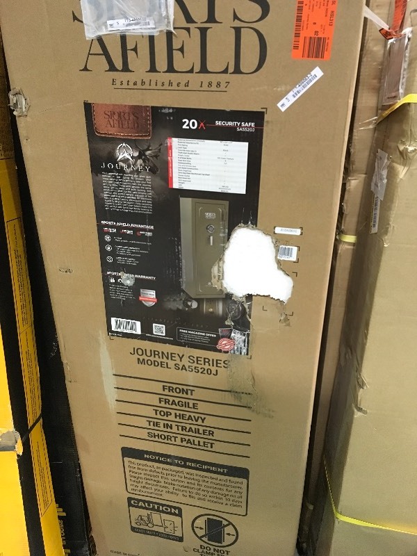 lot 101 image: Sports Afield  Journey Series 20-Gun E-Lock Gun Safe, OD Green Texture not used