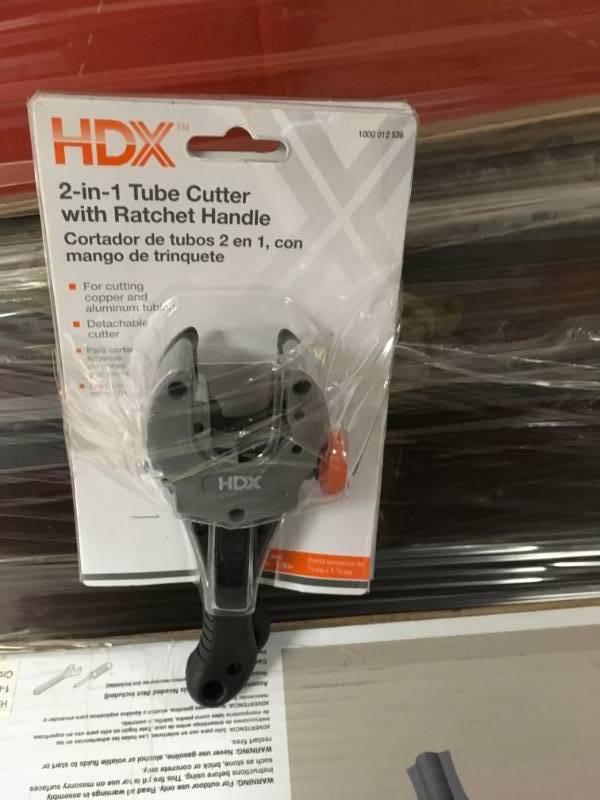 HDX Large Diameter Mini Tube Cutter open box in new condition