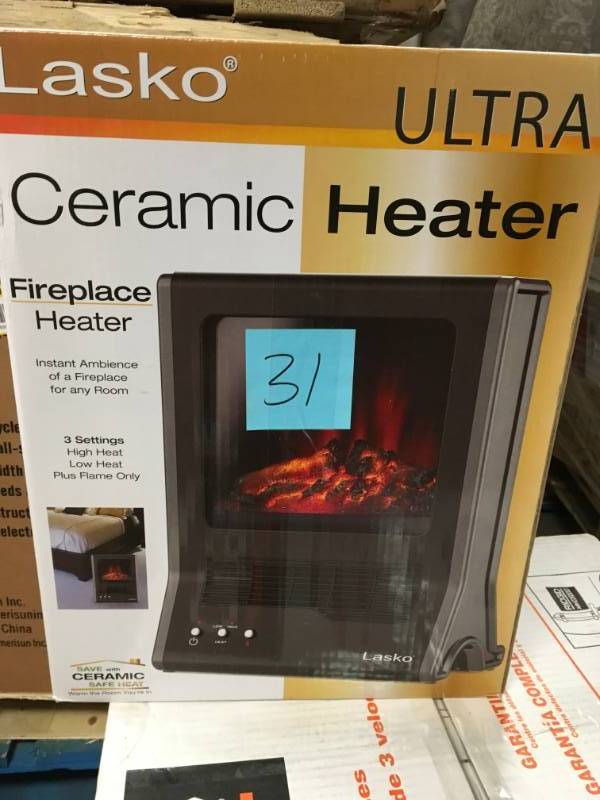 Lasko 1500-Watt Ultra Ceramic Fireplace Portable Heater not used