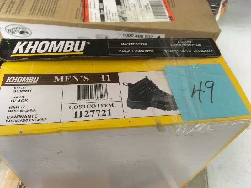 Khombu Summit Mens Leather Hiking Outdoor BOOTS Black Size 11 not used