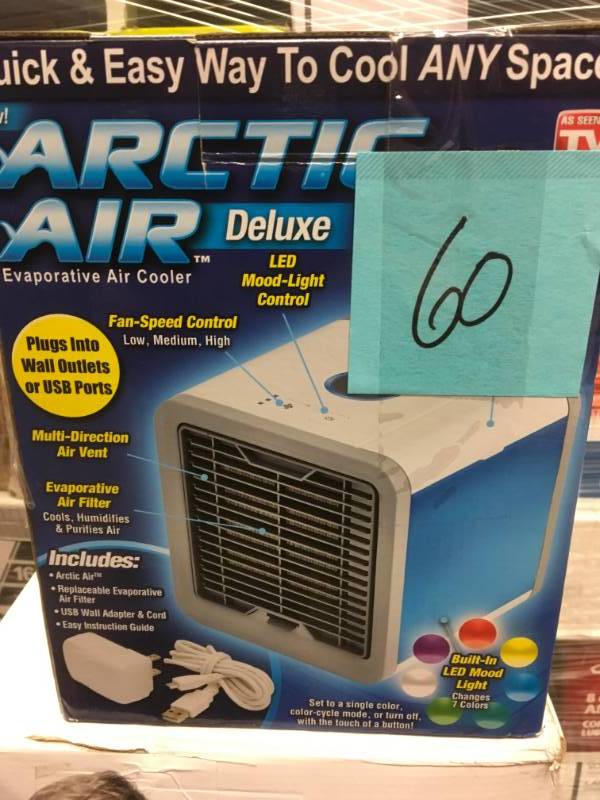 ARCTIC AIR Compact 440 CFM 3-Speed Portable Evaporative Cooler for 45 sq. ft. open box in new condition