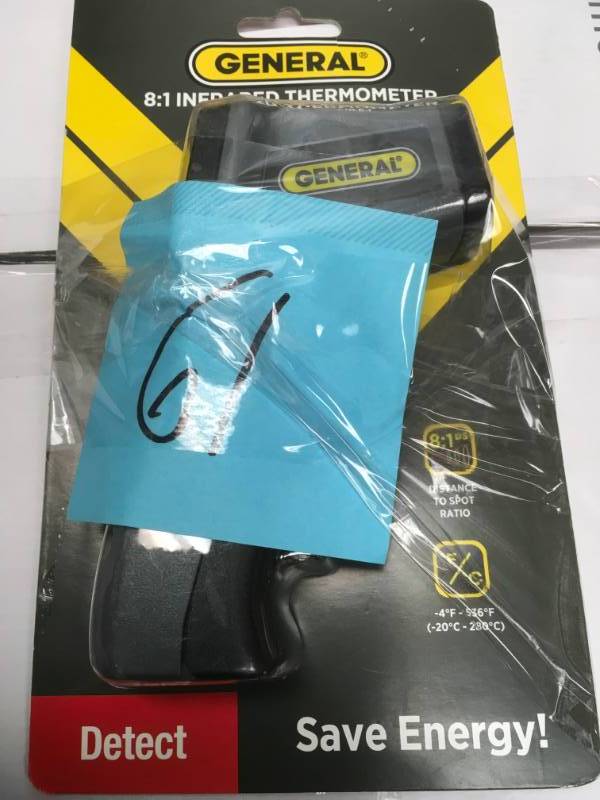 General Tools Mini Infrared Thermometer open box in new condition