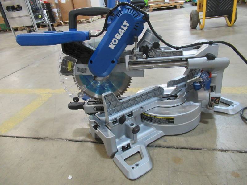 Kobalt 10in 15Amp Dual Bevel Sliding Laser Compound Miter Saw