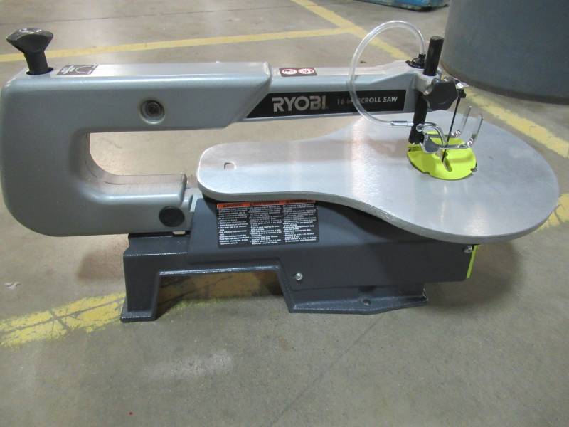 lot 21 image: Ryobi 1.2 Amp 16 in. Corded Scroll Saw, SC165VS - Broken Power Switch - Not Tested