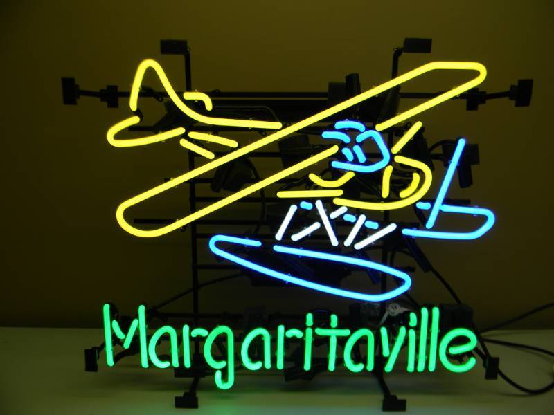 lot 4 image: MARGARITAVILLE SEAPLANE NEON -  NEW IN BOX - SEE PICTURES