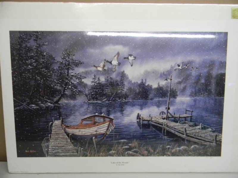 lot 12 image: LAKE OF THE WOODS PRINT BY KEN ZYLLA - SEE PICTURES