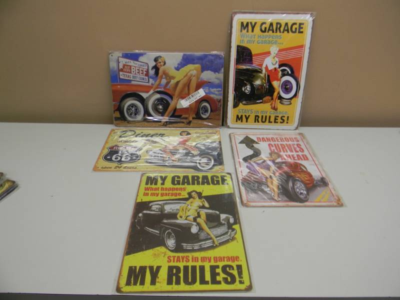 lot 14 image: HOT ROD POSTER GIRLS - COLLECTION OF 5 - 8 BY 12 - SEE PICTURES