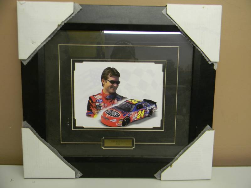 lot 24 image: NEW FRAMED JEFF GORDON - 18 BY 21 - SEE PICTURES