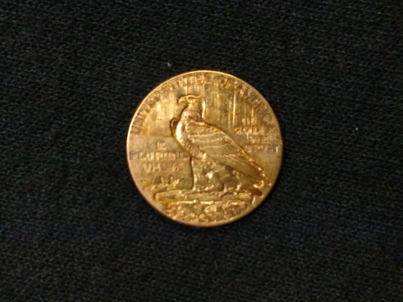 lot 1 image: 1913 Two and One Half Indian Head G...