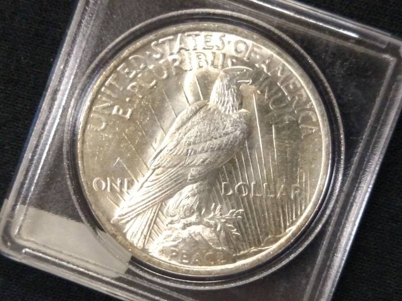 lot 24 image: 1923 BU (Mint State) Peace Silver D...
