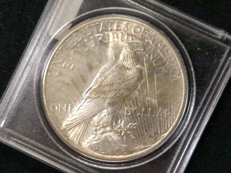 lot 28 image: 1925 BU (Mint State) Peace Silver D...