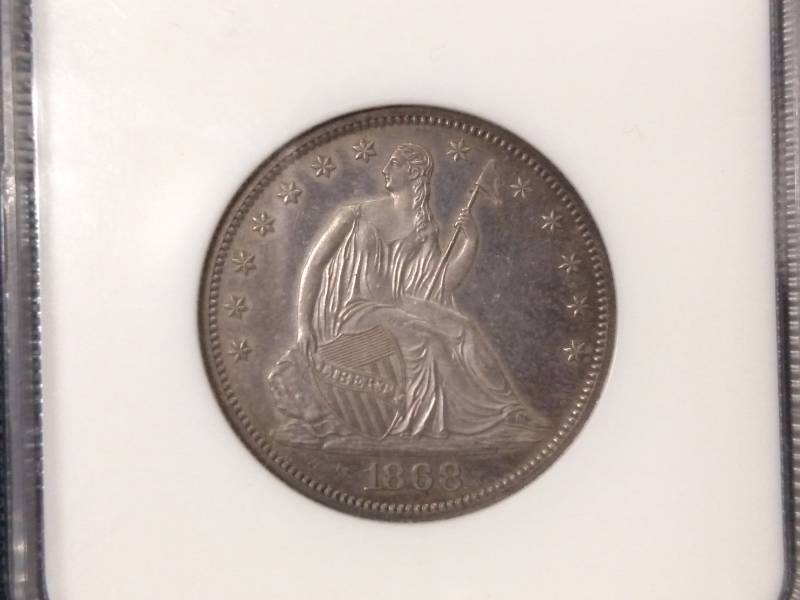 lot 33 image: 1868 NGC PF 63 (Proof Like) Seated ...