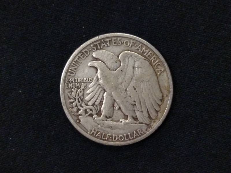 lot 43 image: 1943 D Walking Liberty Silver Half ...