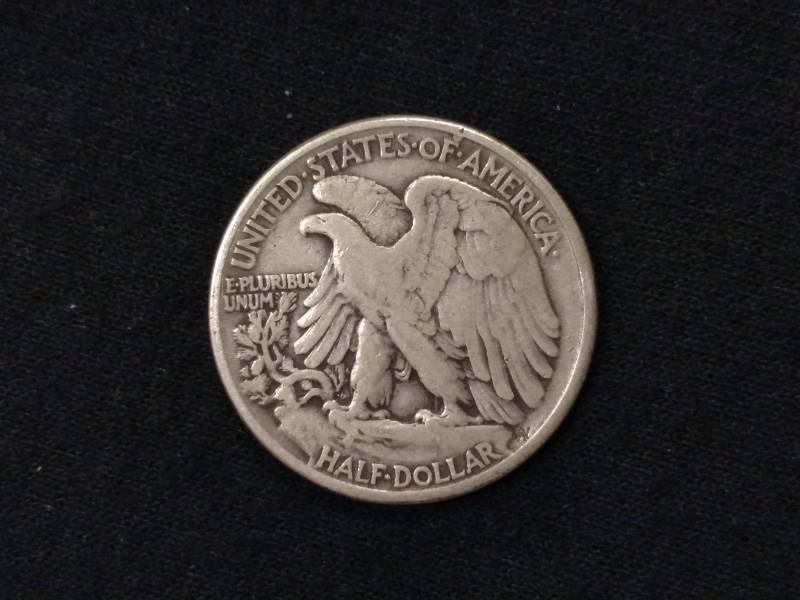 lot 44 image: 1944 Walking Liberty Silver Half Do...
