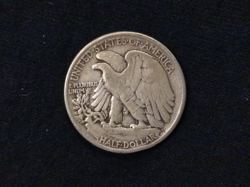 lot 45 image: 1945 Walking Liberty Silver Half Do...