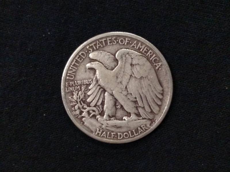 lot 46 image: 1945 D Walking Liberty Silver Half ...