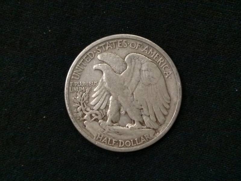 lot 47 image: 1945 S Walking Liberty Silver Half ...