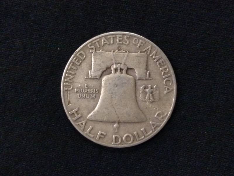 lot 55 image: 1952 D Franklin Silver Half Dollar...
