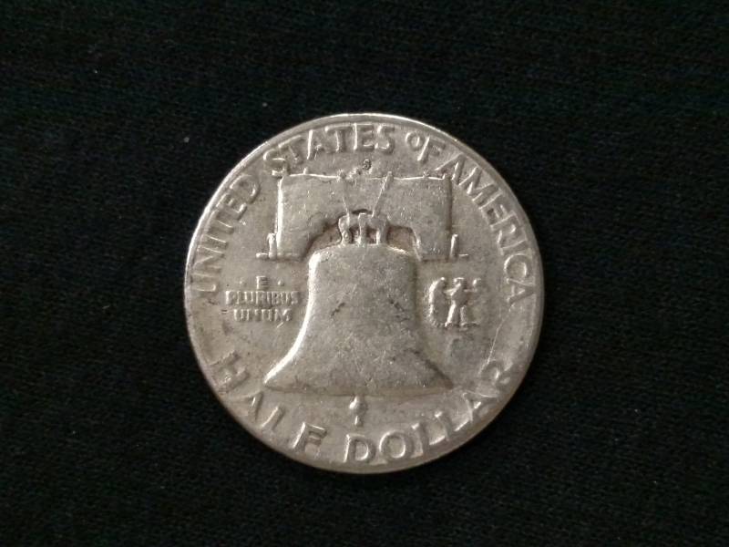 lot 57 image: 1953 S Franklin Silver Half Dollar...