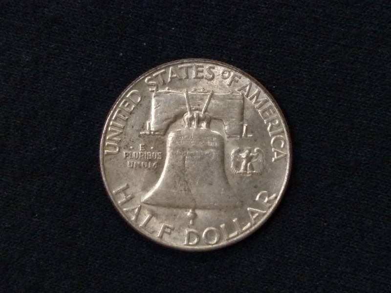 lot 60 image: 1957 Franklin Silver Half Dollar...